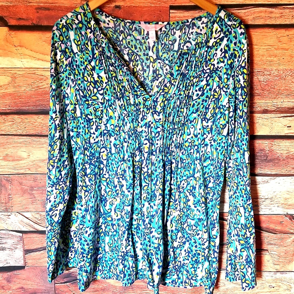 Lilly Pulitzer pleated Top
